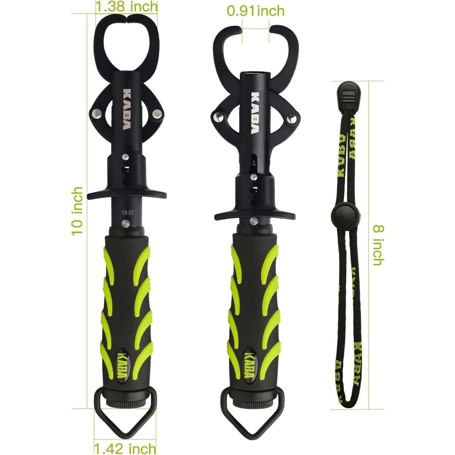 Fish Lip Gripper with 40lb Scale Professional Fishing Tool Lip Grabber Holder