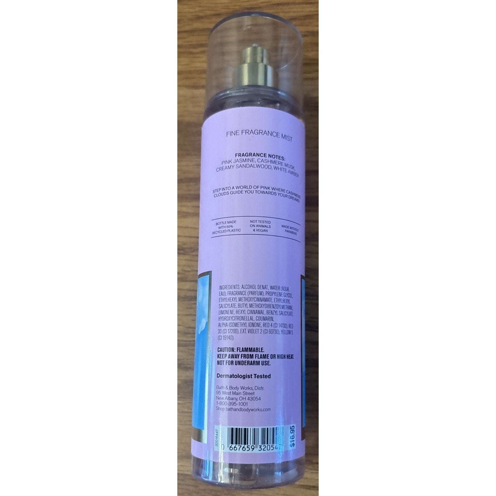 5PC Bath & Body Works Pink Cashmere Body Wash, Cream & Mist + Cookie Lip Scrub+