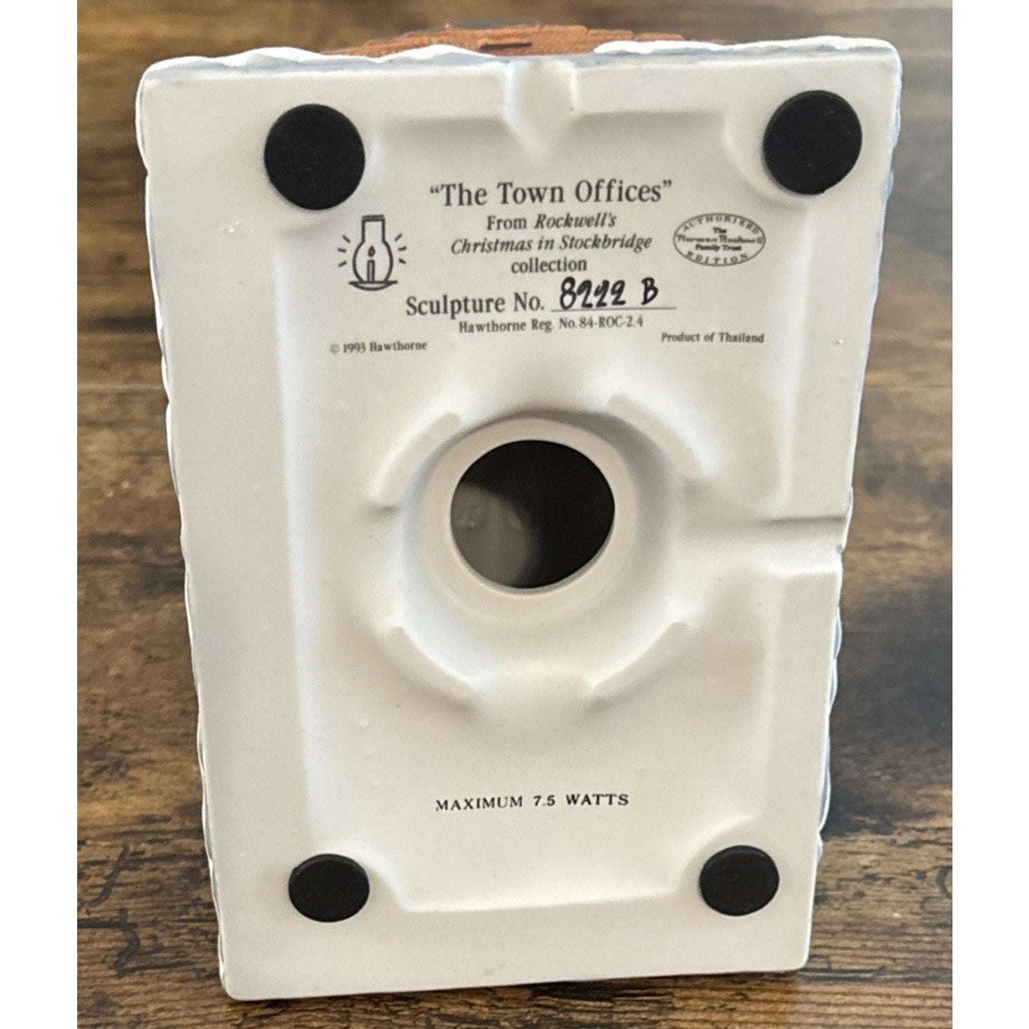 Hawthorne Rockwell's Christmas in Stockbridge "The Town Offices" Lights Up