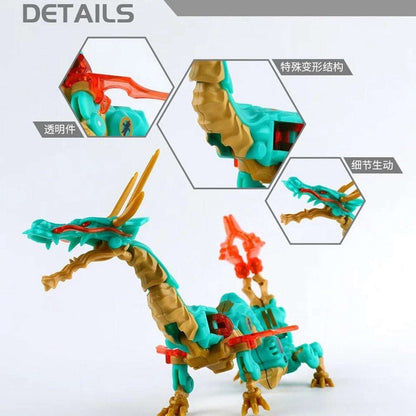 52toys Beastbox MB-14 Chinese Dragon Green Gold Ver. Action Figure MegaBox