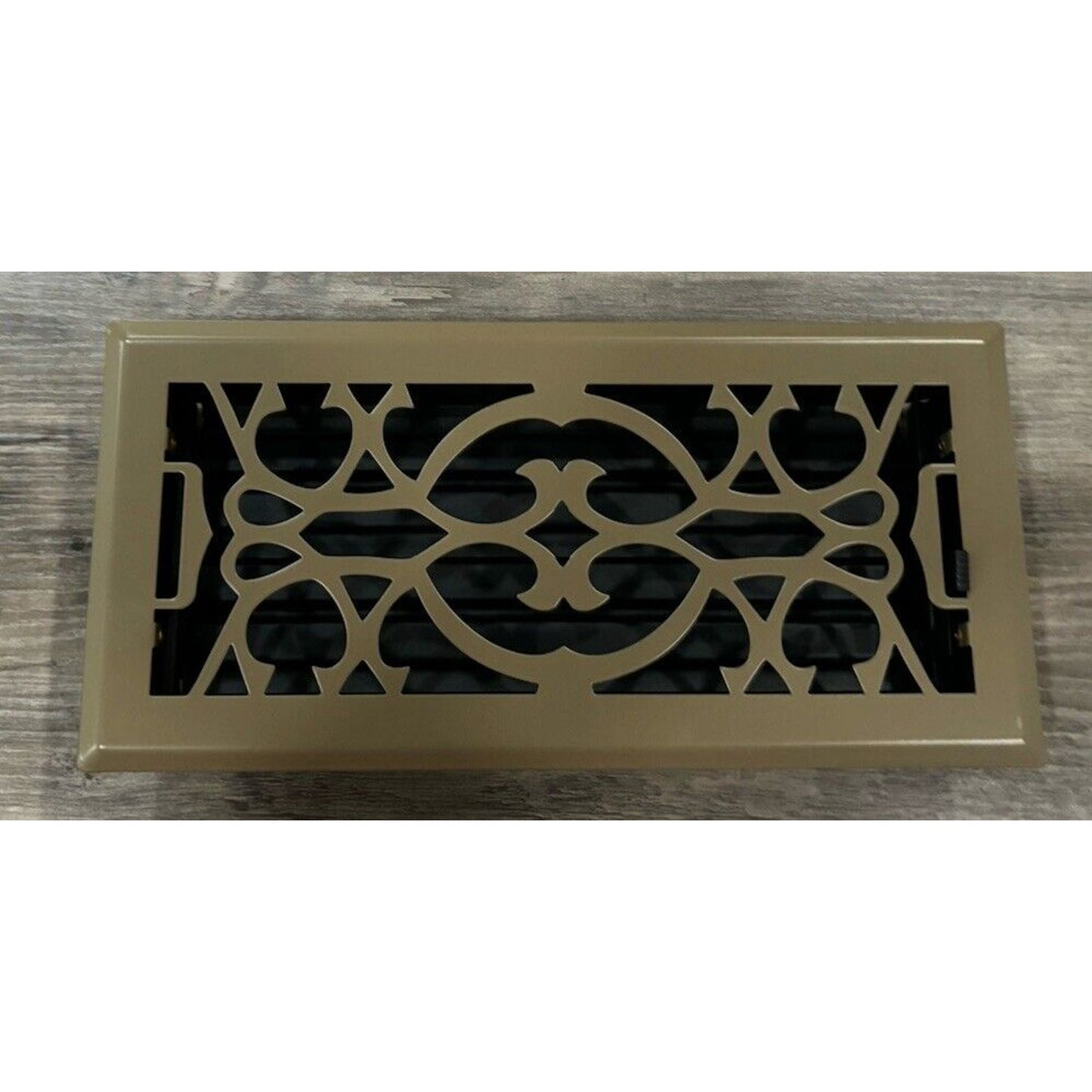 2-Pk 4" X 10" Floor Vent Registers Decorative Heavy Duty Floor Air Covers Bronze
