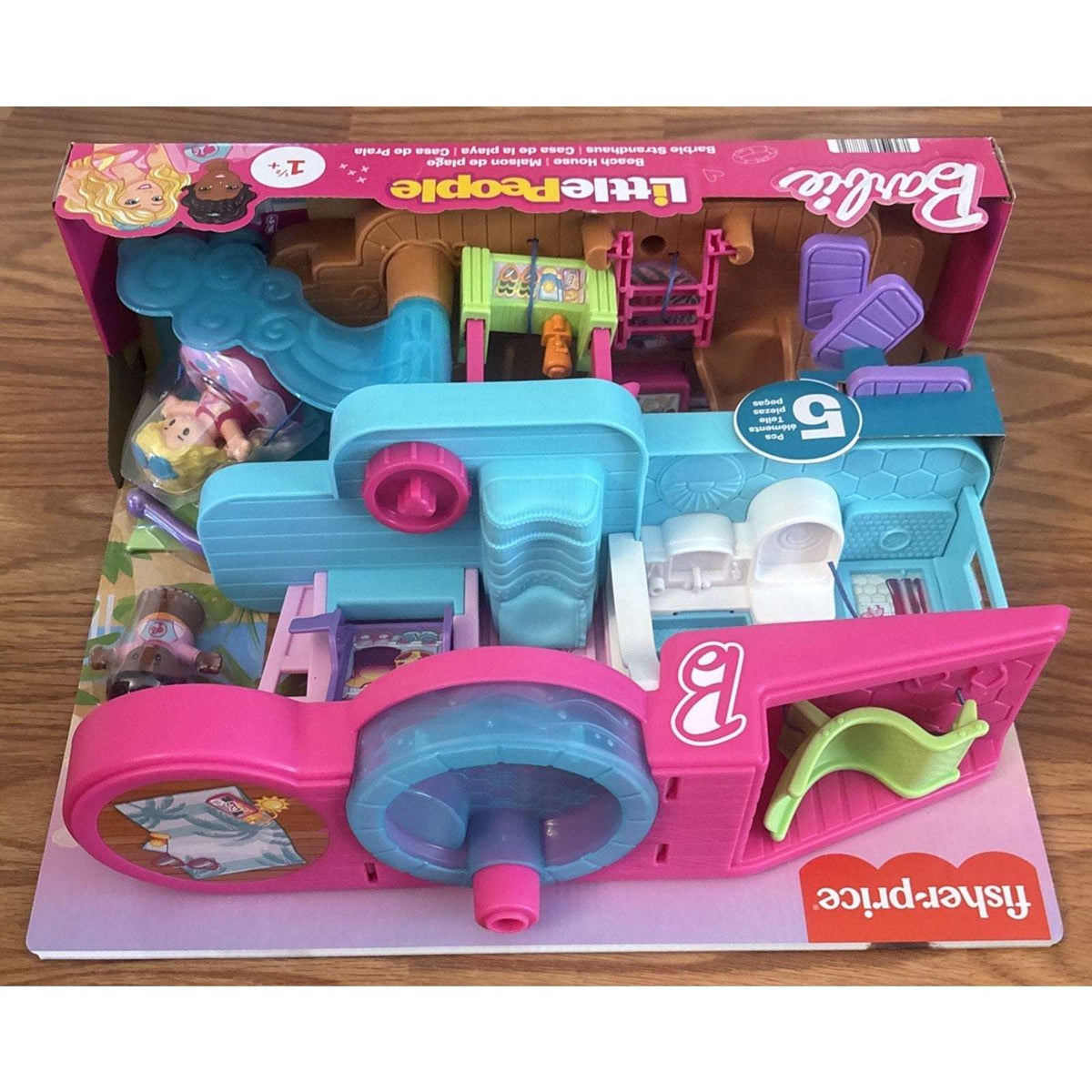 Fisher-Price Little People Barbie Beach House Playset Figures and Accessories