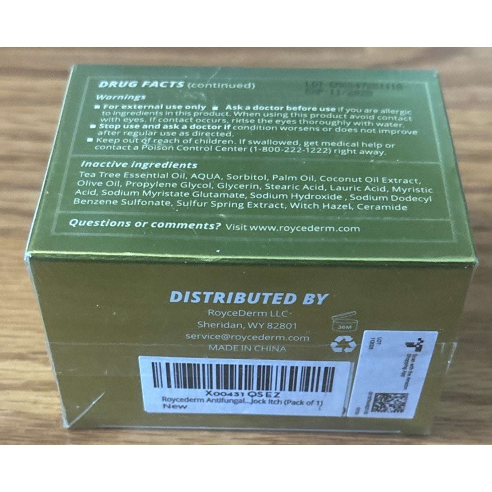 Roycederm Antifungal Antibacterial Treatment Tea Tree Soap 2 x 4.1 oz Soap Bars