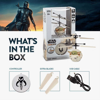 Star Wars Mandalorian The Child Motion Sensing Flying Helicopter Baby Yoda Drone