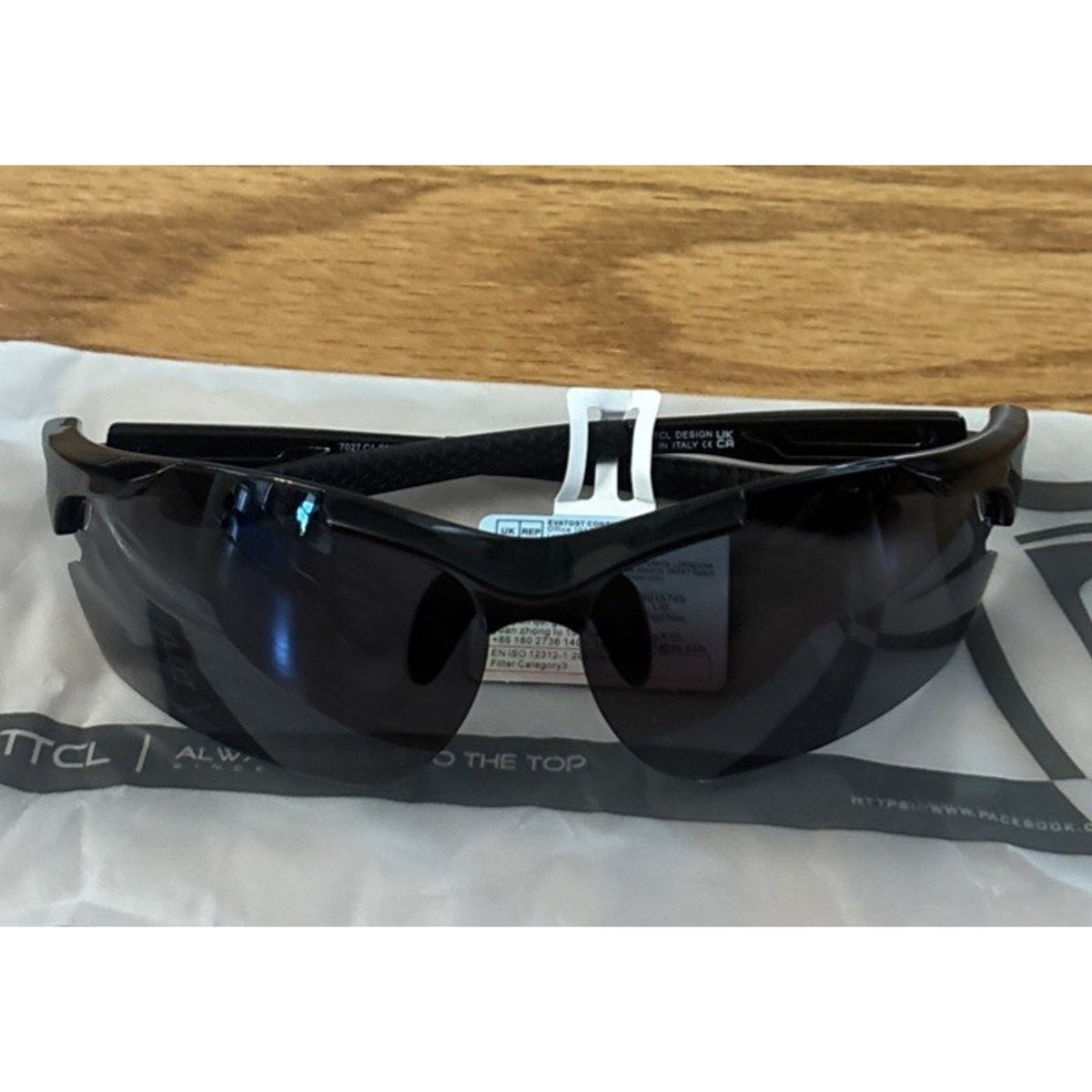 Mens Polarized Shockproof TR90 Wrap Sport Sunglasses UV400 TAC Lens Fishing Golf