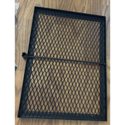 Swivel Campfire Grill Grate, Adjustable Heavy Duty Steel Open Fire 12.6"x16.7"