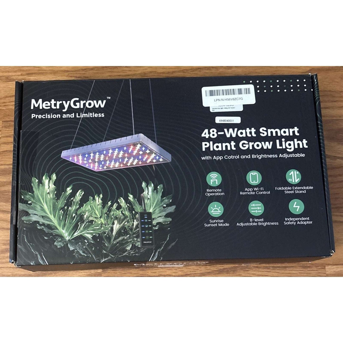 Full Spectrum Indoor Plant Grow Light Smart APP Control Expansive 2x2ft Coverage