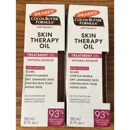 2x Palmer's Cocoa Butter Skin Therapy Body Oil Rosehip w/ Vitamin E 5.1 fl oz