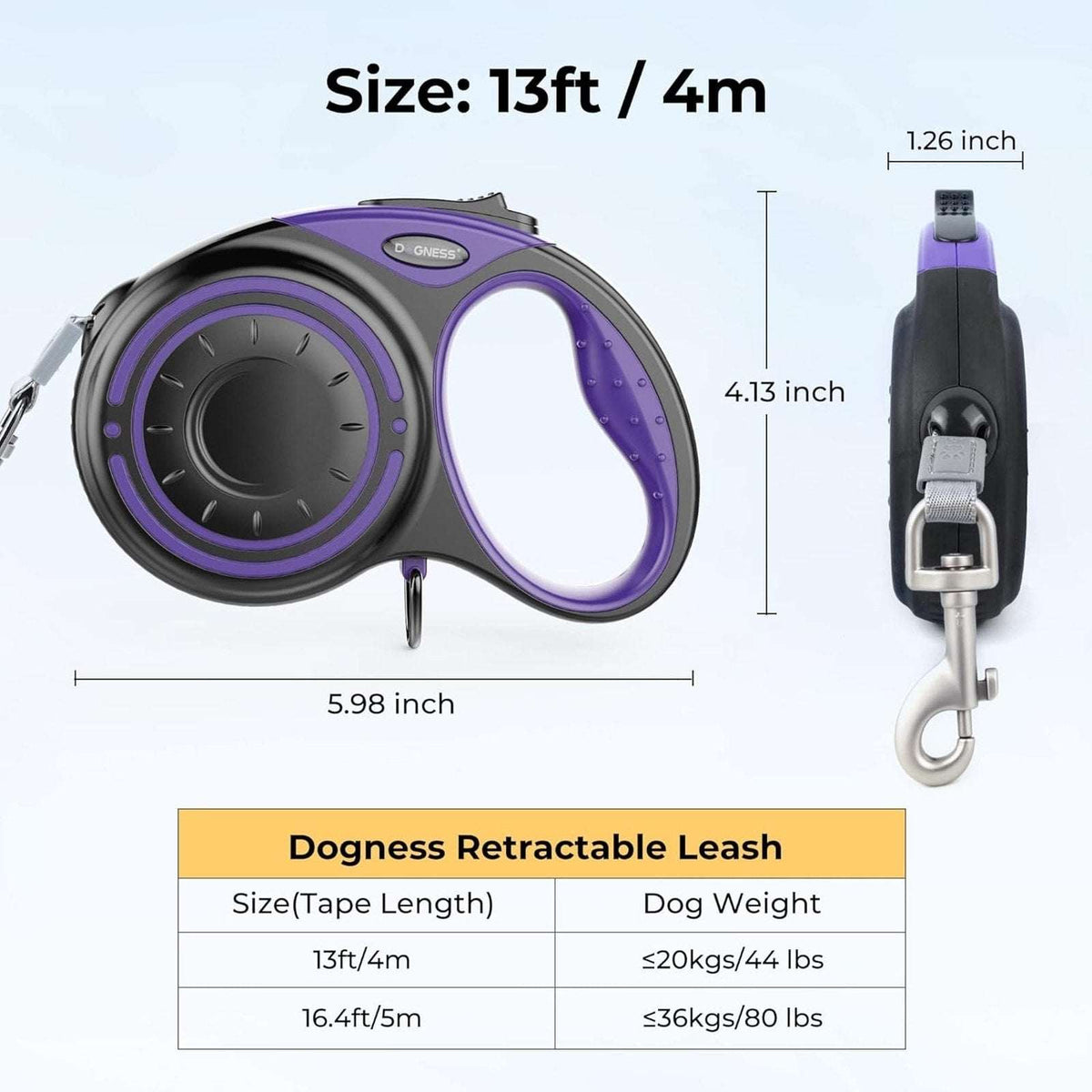 Smart Retractable Dog Leash Set w/ LED Light, Bluetooth Speaker, Bag Dispenser