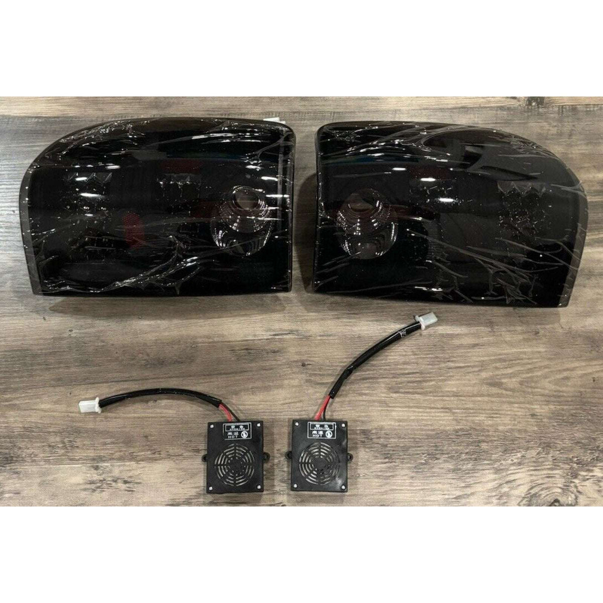 Winjet LED Tail Lights - Black / Smoke for 2001-2005 Ford Ranger - CTWJ-0146-BS