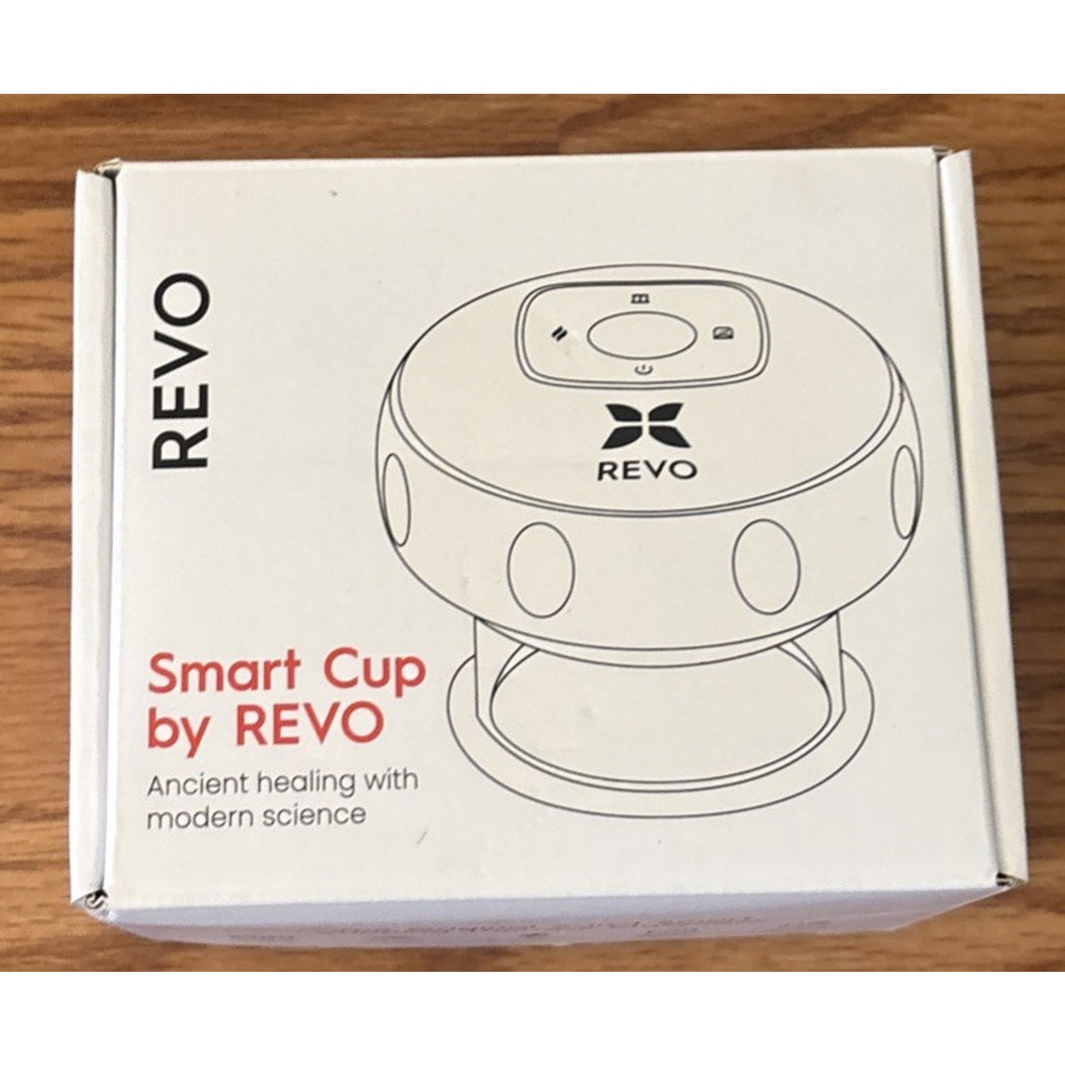 REVO Smart Cup The Original 4-in-1 Red Light Cupping Therapy Massager w Heat NEW