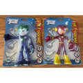 2PC JUSTICE LEAGUE FLEXTREME BENDABLE/POSABLE Joker & The Flash 7" FIGURE Lot