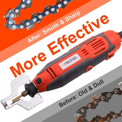 Electric Chainsaw Sharpener Tool Kit w Titanium-Plated Diamond Bit 8000-30000RPM