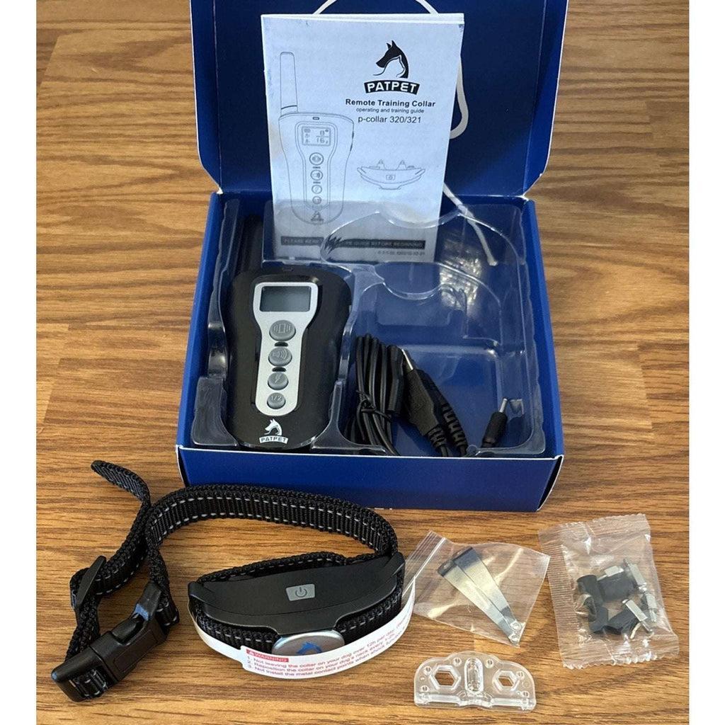 PATPET P320 Remote Dog Training Shock Collar 1000' Range Rechargeable Waterproof