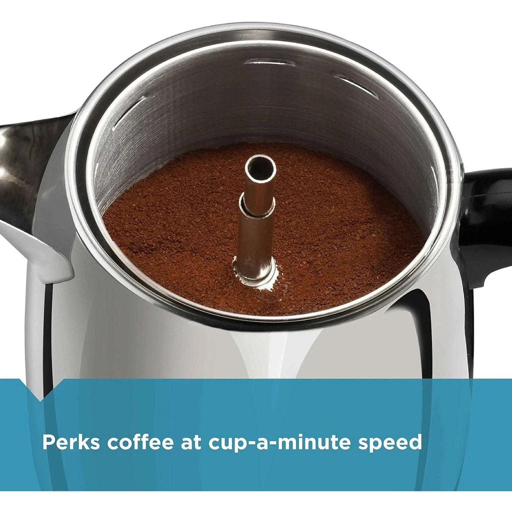 Farberware Electric Coffee Percolator FCP240 Stainless Steel Basket Automatic