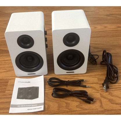 Sanyun SW208 3" Active Bluetooth 5.0 3D Surround Sound Speakers 60W Carbon Fiber