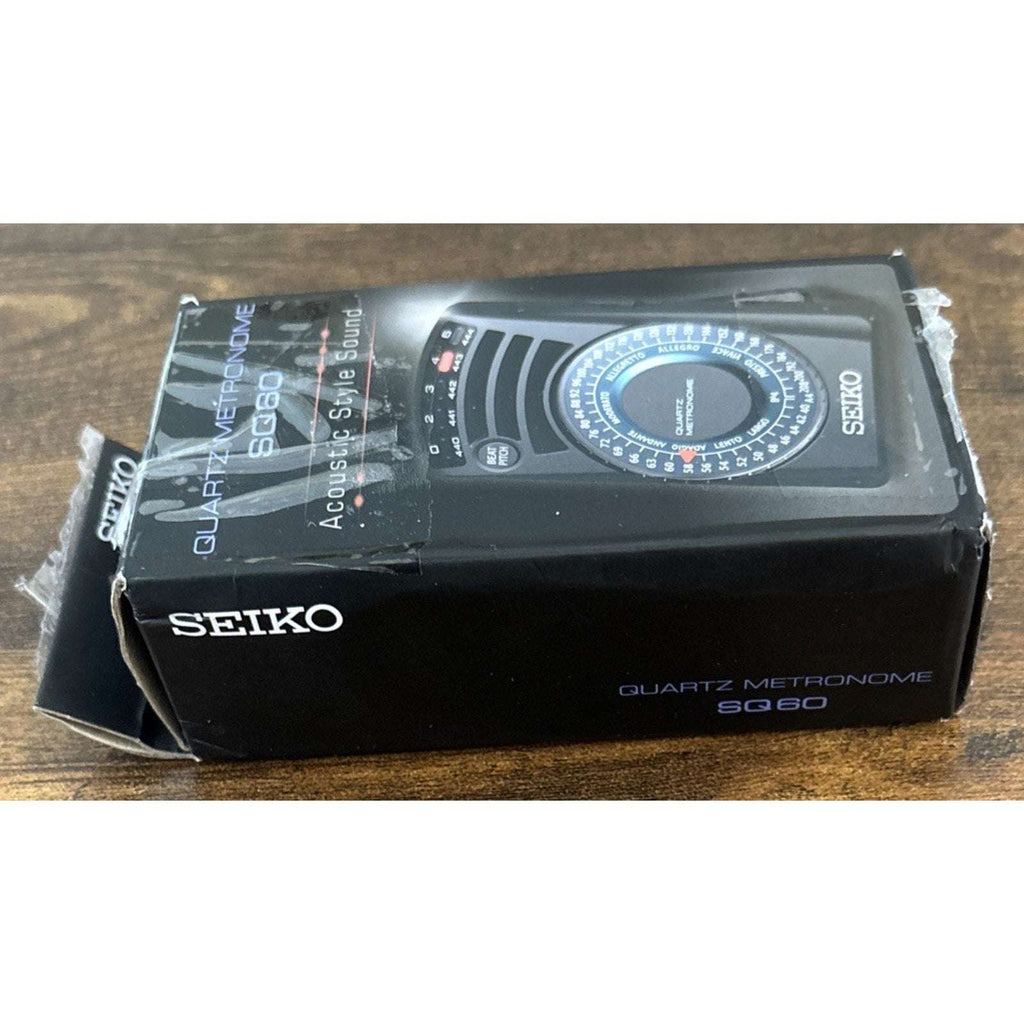 SEIKO ‎SQ60 Quartz Metronome Black Acoustic Sound Dial Type Audio Equipment