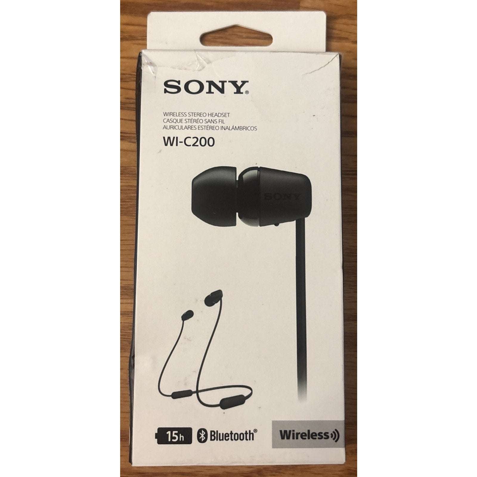 Sony WI-C200 Wireless In-ear Stereo Magnetic Headset Earbuds BT5.0 Calls w/ Mic