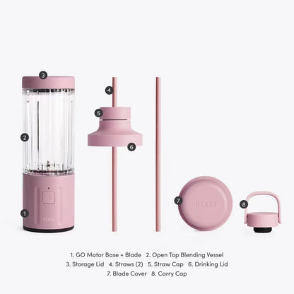 Beast GO Cordless, Premium Portable Blender for Shakes & Smoothies 22oz (Lilac)