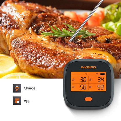Inkbird Remote Wifi Food Thermometer IBBQ-4T BBQ Meat Cooking Kitchen Grill Tool