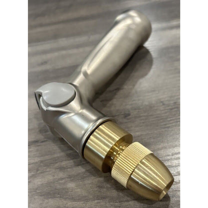 Professional 100% Heavy Duty Metal Garden Water Hose Nozzle w Thumb Control