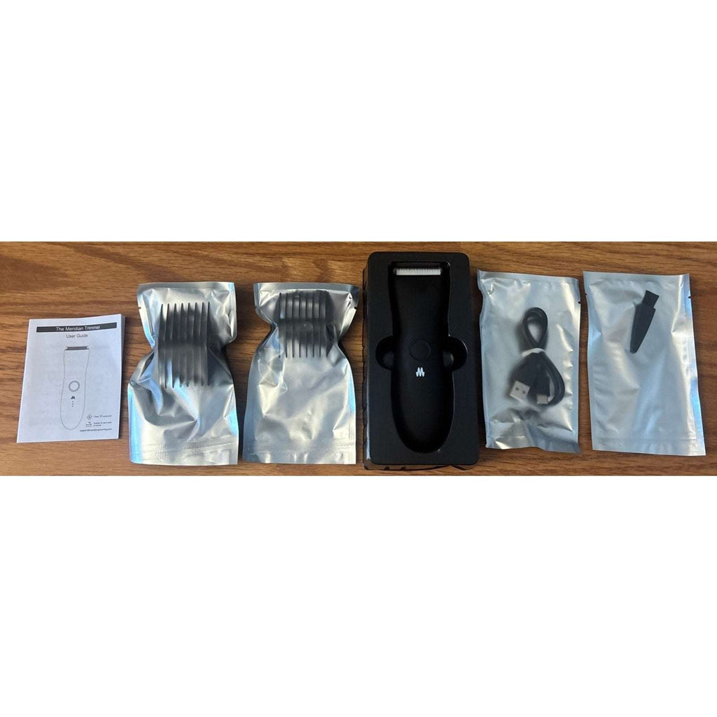 Meridian The Trimmer Whole Body Hair Trimmer Waterproof & Rechargeable in ONYX