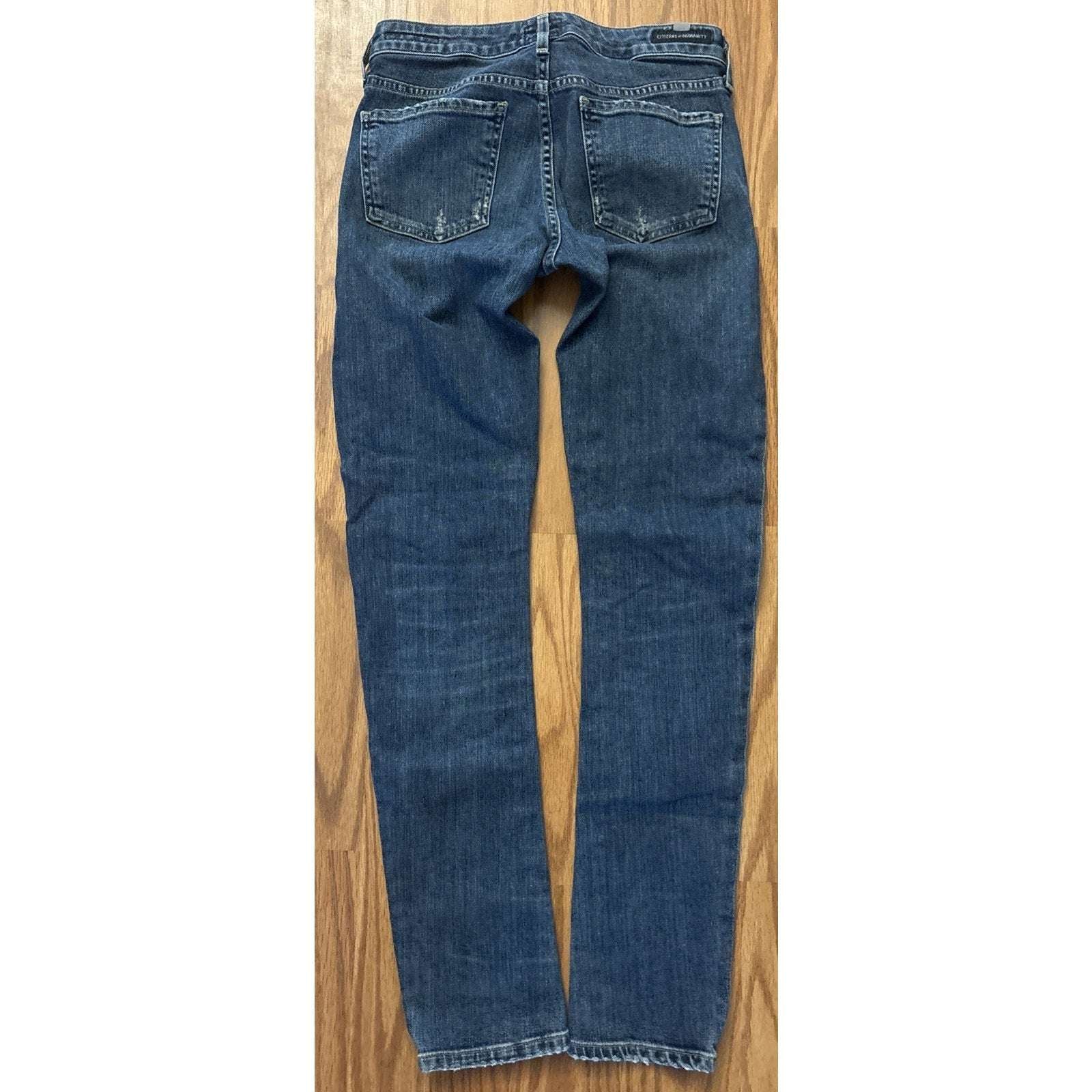 CITIZENS OF HUMANITY Racer Low Rise Skinny Leg Medium Wash Jeans Size 25