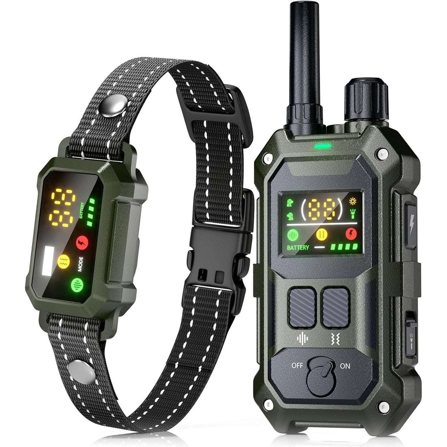 BLACKDOG Military Dog Shock Collar 4200ft Training Collar w/ Remote & LED Light
