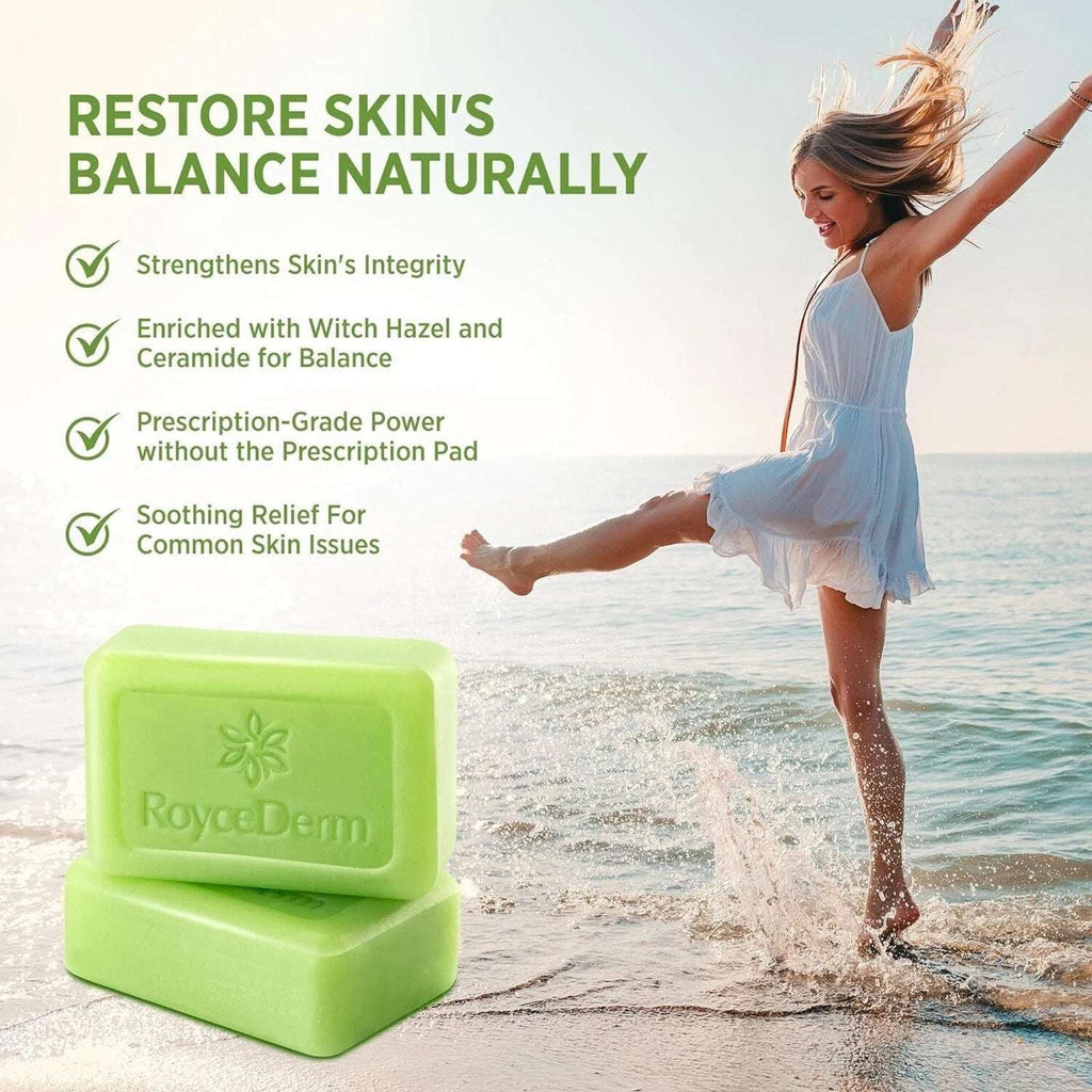 Roycederm Antifungal Antibacterial Treatment Tea Tree Soap 2 x 4.1 oz Soap Bars