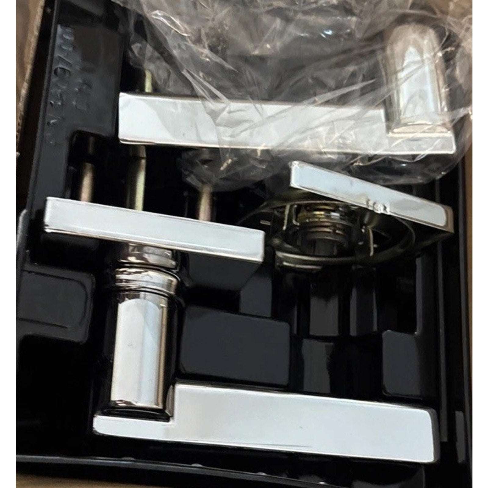 2 Kwikset 92001-605 Casey Passage Hallway Closet Door Square Lever Set in Chrome