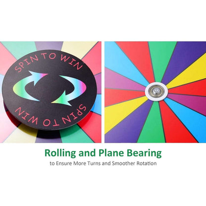 Winspin Customizable 14 Slot Spinning Prize Wheel Colorful Chore/Activity Wheel