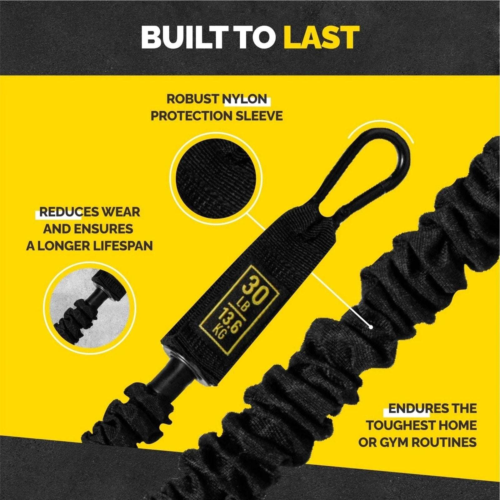 Tribe Lifting Ultimate Tube Resistance Band Set - Stackable Resistance 20-180lbs