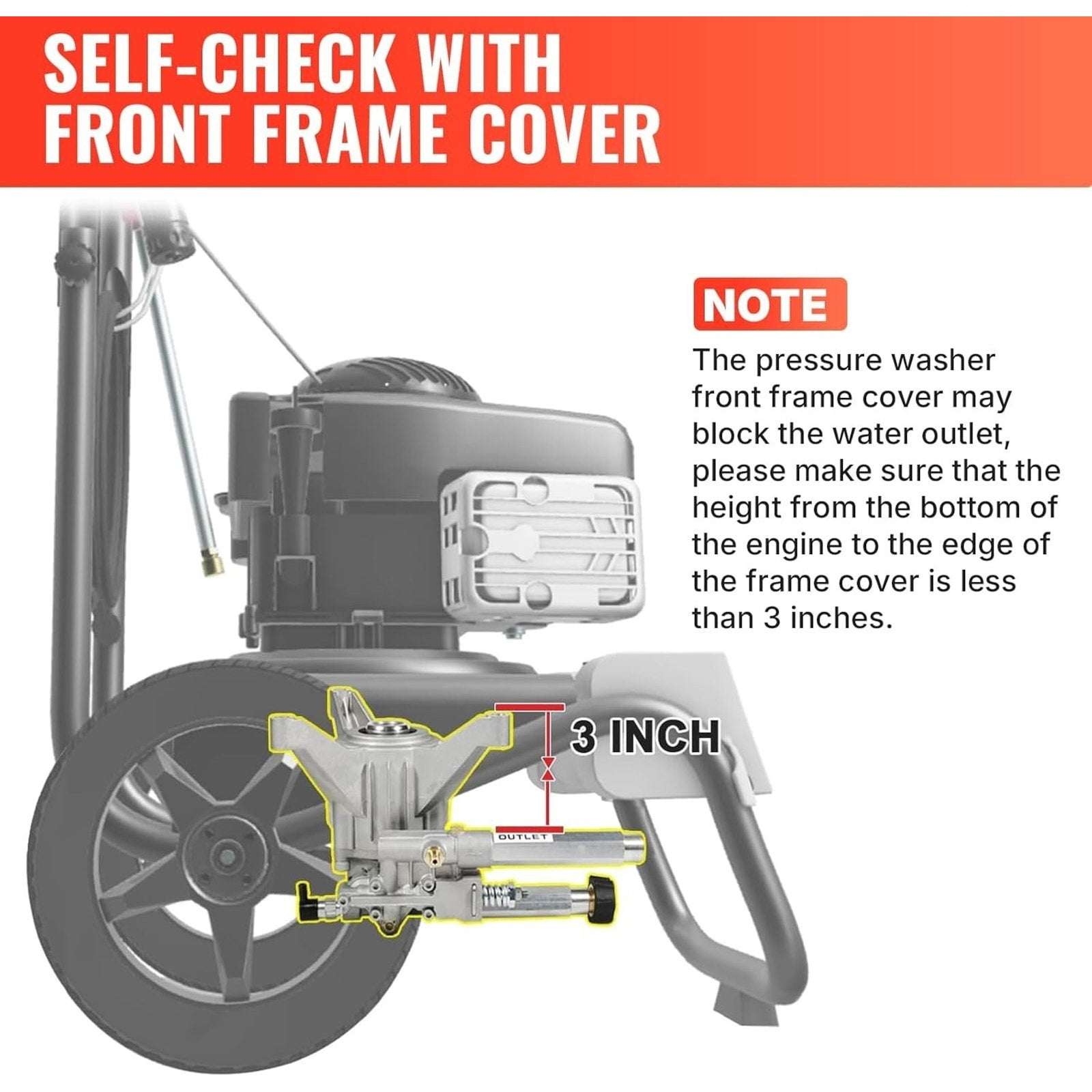 YAMATIC 7/8" Shaft Vertical Pressure Washer Pump 2200-2500 PSI 2.2 GPM