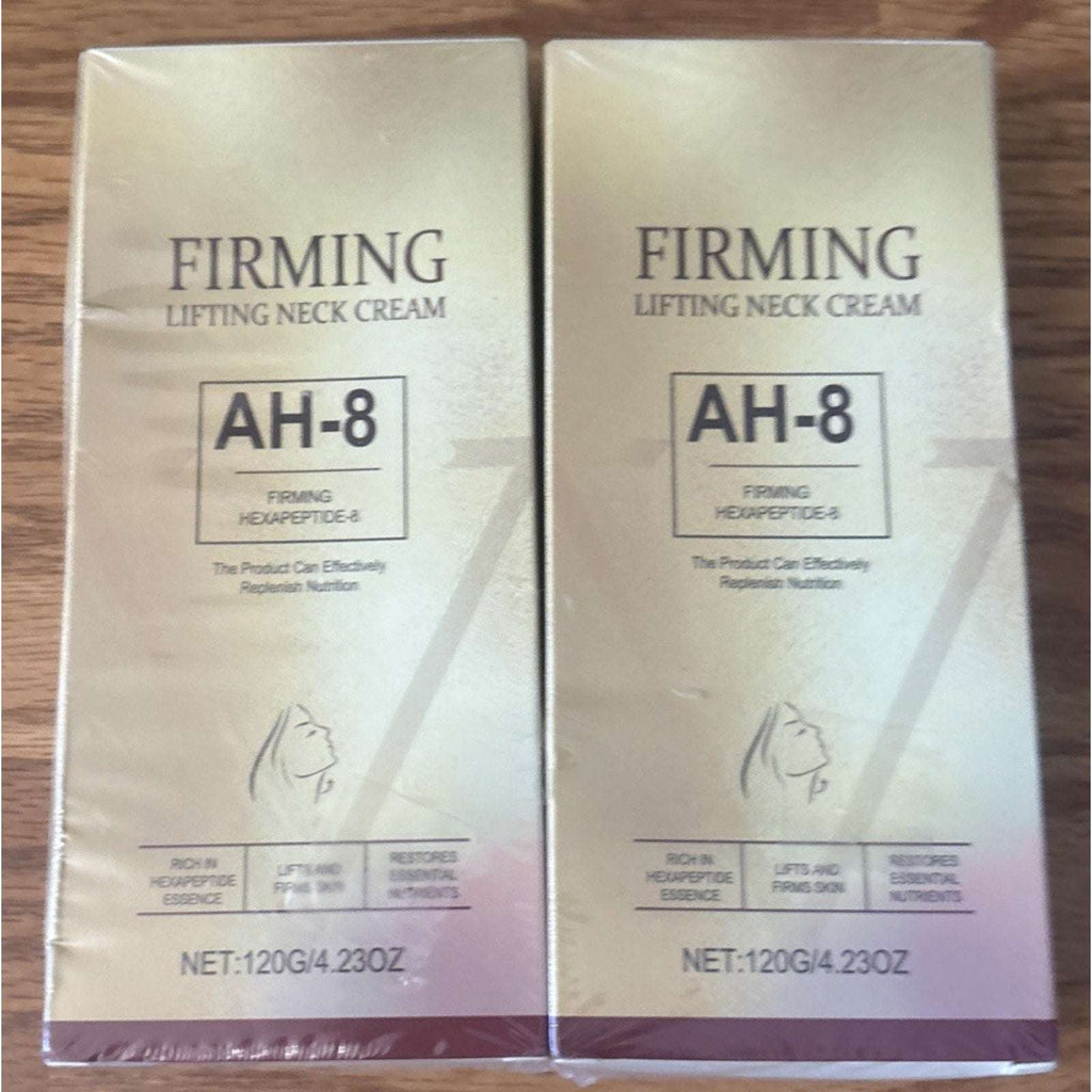 2x AH-8 Firming Lifting Neck Cream & Roller Massager in 1 Hexapeptide Anti-Aging