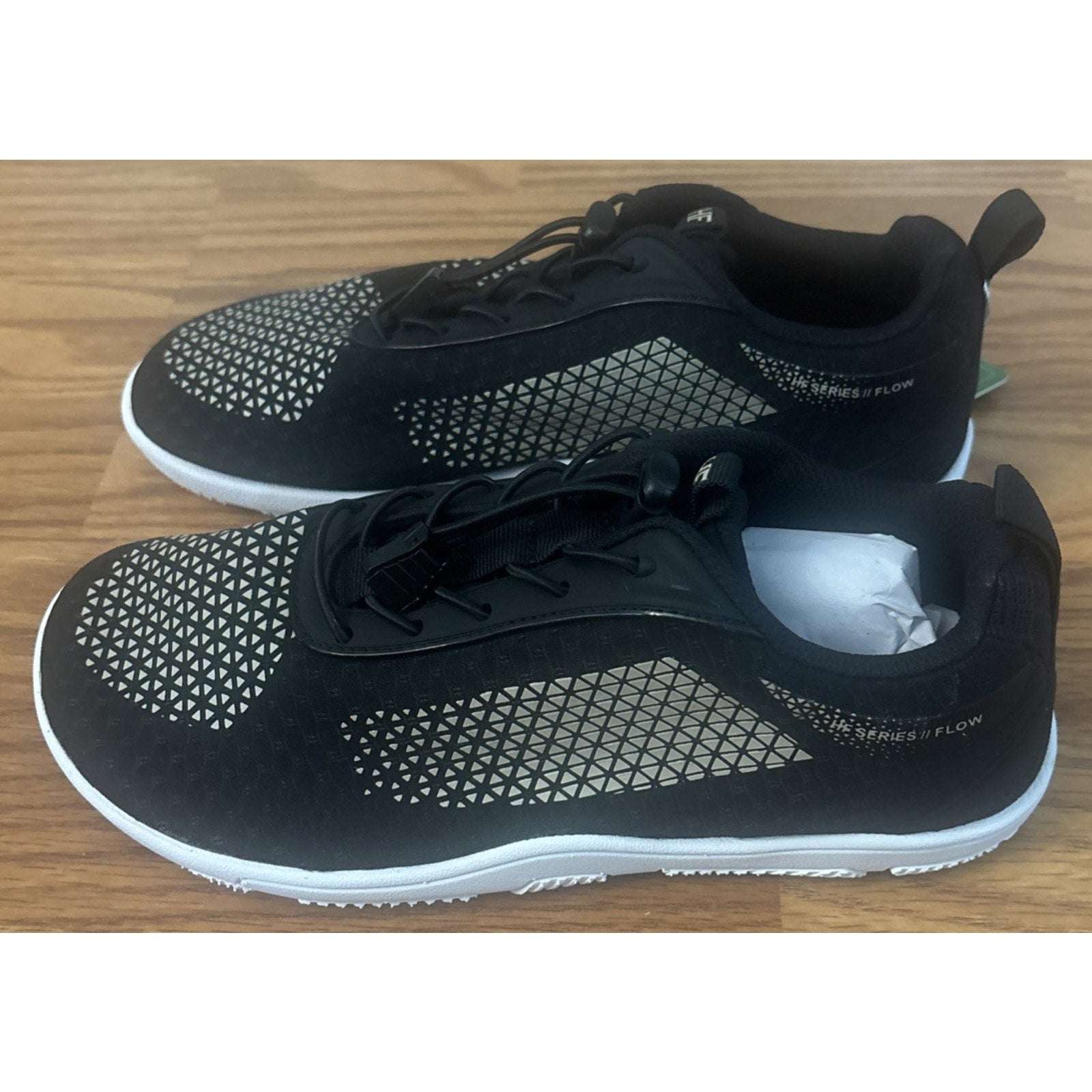 Hike Footwear HF Flow Barefoot Shoes For Foot, Knee & Back Black/Tan 7.5 US