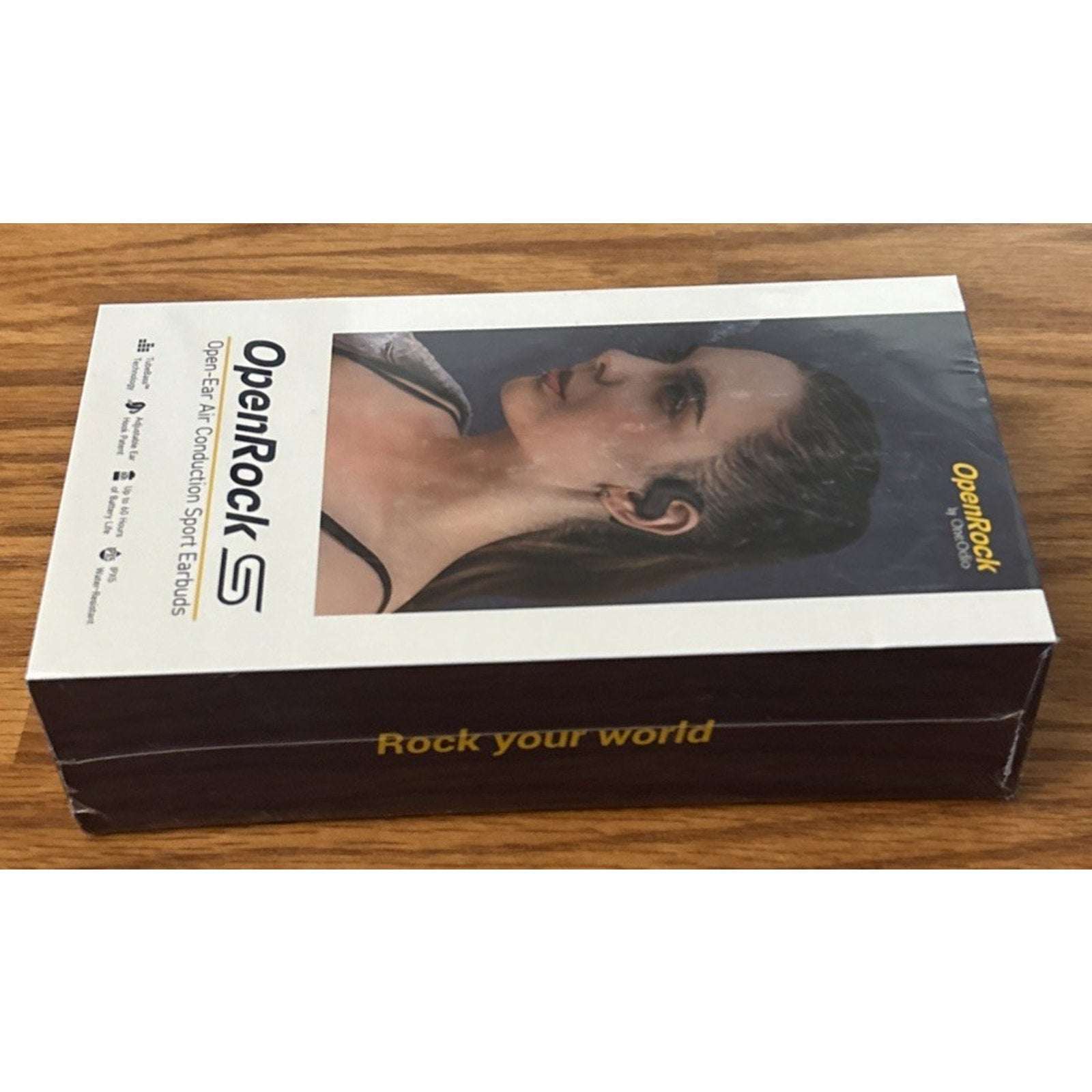 OpenRock S Open-Ear Air Conduction Earbuds Bluetooth 5.3 Wireless Over-Ear Cream