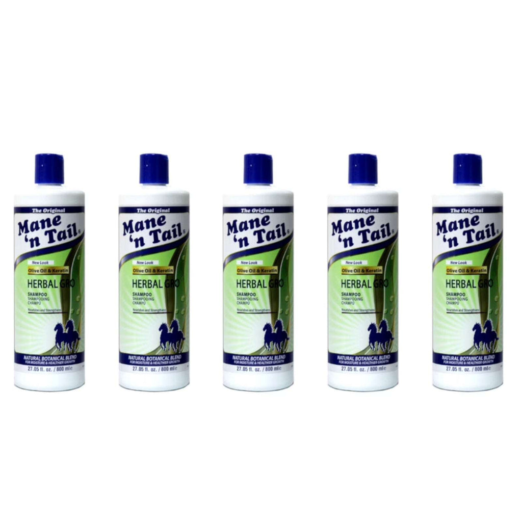 5-Pack Mane 'n Tail HERBAL GRO SHAMPOO with OLIVE OIL & KERATIN 27.05 fl oz