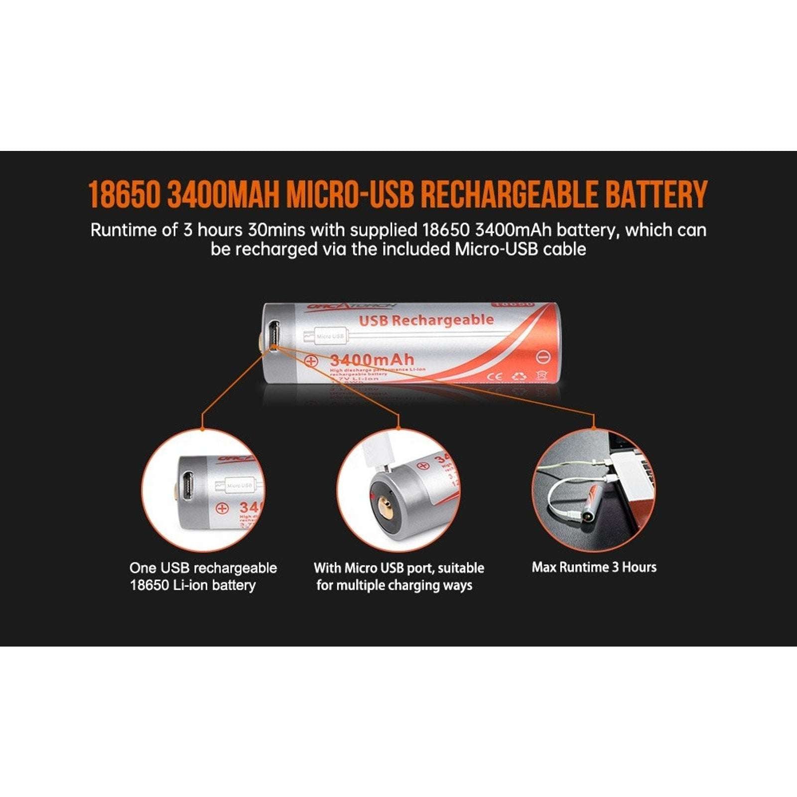 OrcaTorch D530-UV Scuba Diving Underwater Video & Photography UV Dive Light Kit