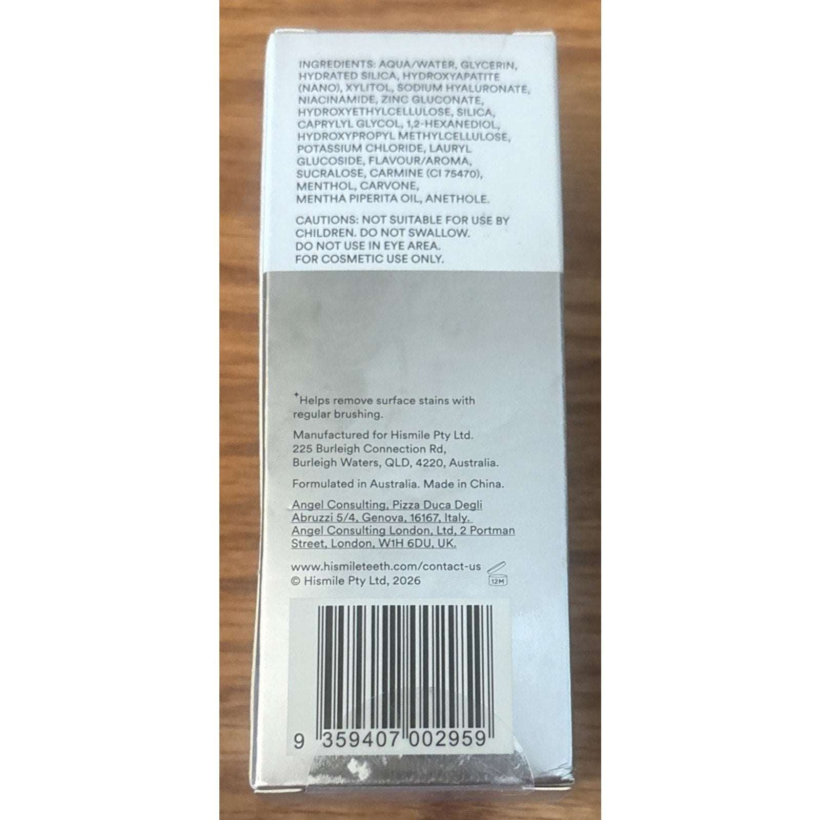 Nano Hydroxyapatite Remineralizing Toothpaste Serum Enamel Repair, Sensitivity