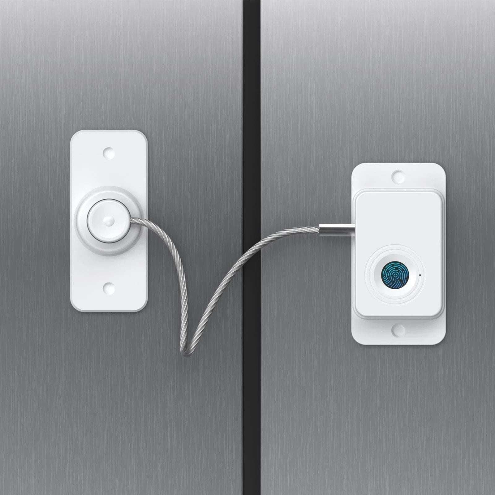 Fingerprint Fridge Lock - Child & Pet Proof Security for Drawers Balcony Doors