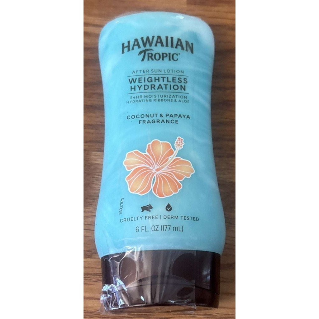 3 Pack Hawaiian Tropic After Sun Lotion Weightless Hydration Coconut Papaya 6oz