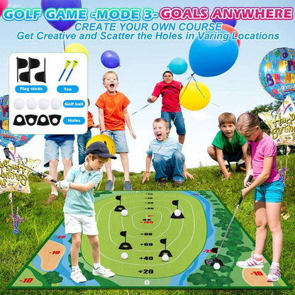 Golf Chipping Game Portable Sticky Golf Target Practice Set Indoor/Outdoor 3Mode