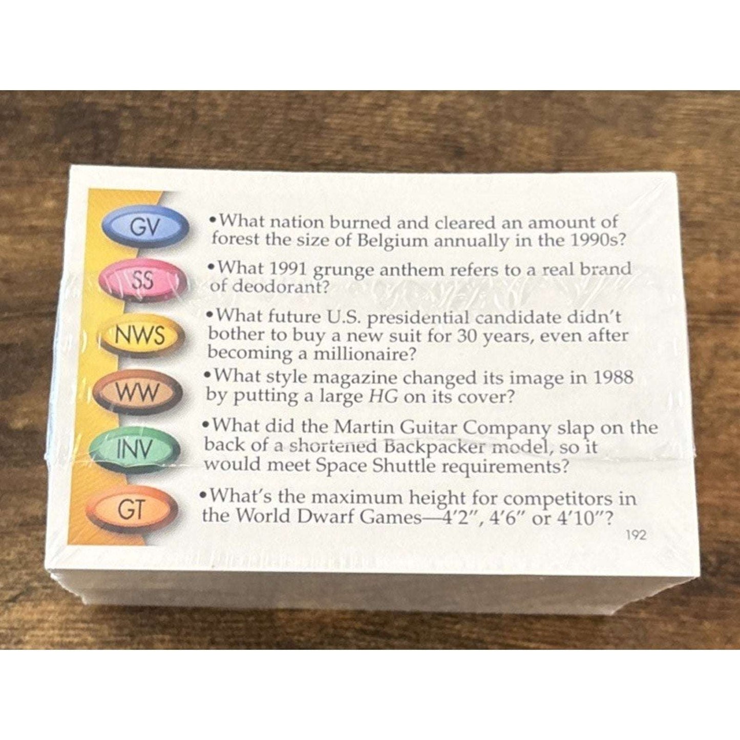 Trivial Pursuit 20th Anniversary Edition Deck of 200 YB Trivia Cards Sealed New