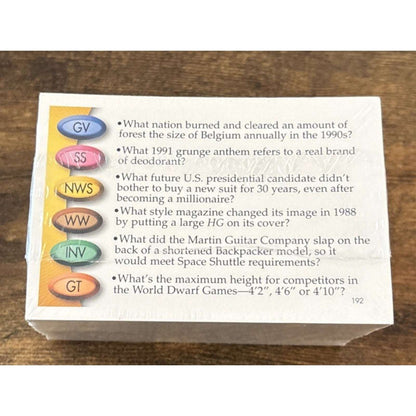 Trivial Pursuit 20th Anniversary Edition Deck of 200 YB Trivia Cards Sealed New