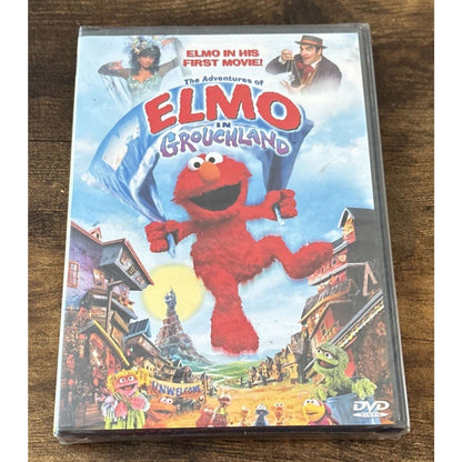 SESAME STREET ADVENTURES OF ELMO IN GROUCHLAND (DVD, 1999) NEW