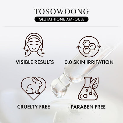 TOSOWOONG S.O.S Glutathione Ampoule Serum 1.01floz (30 ml) Glow Skincare 09/2027