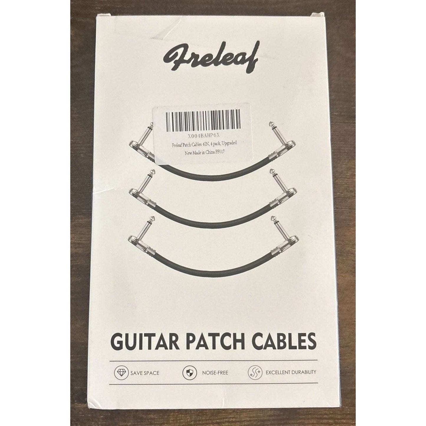 4Pack Guitar Effect Pedal Board Instrument Patch Cord Cables 6" 1/4" Right Angle