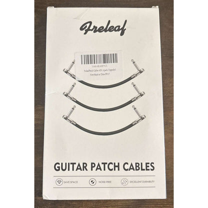 4Pack Guitar Effect Pedal Board Instrument Patch Cord Cables 6" 1/4" Right Angle