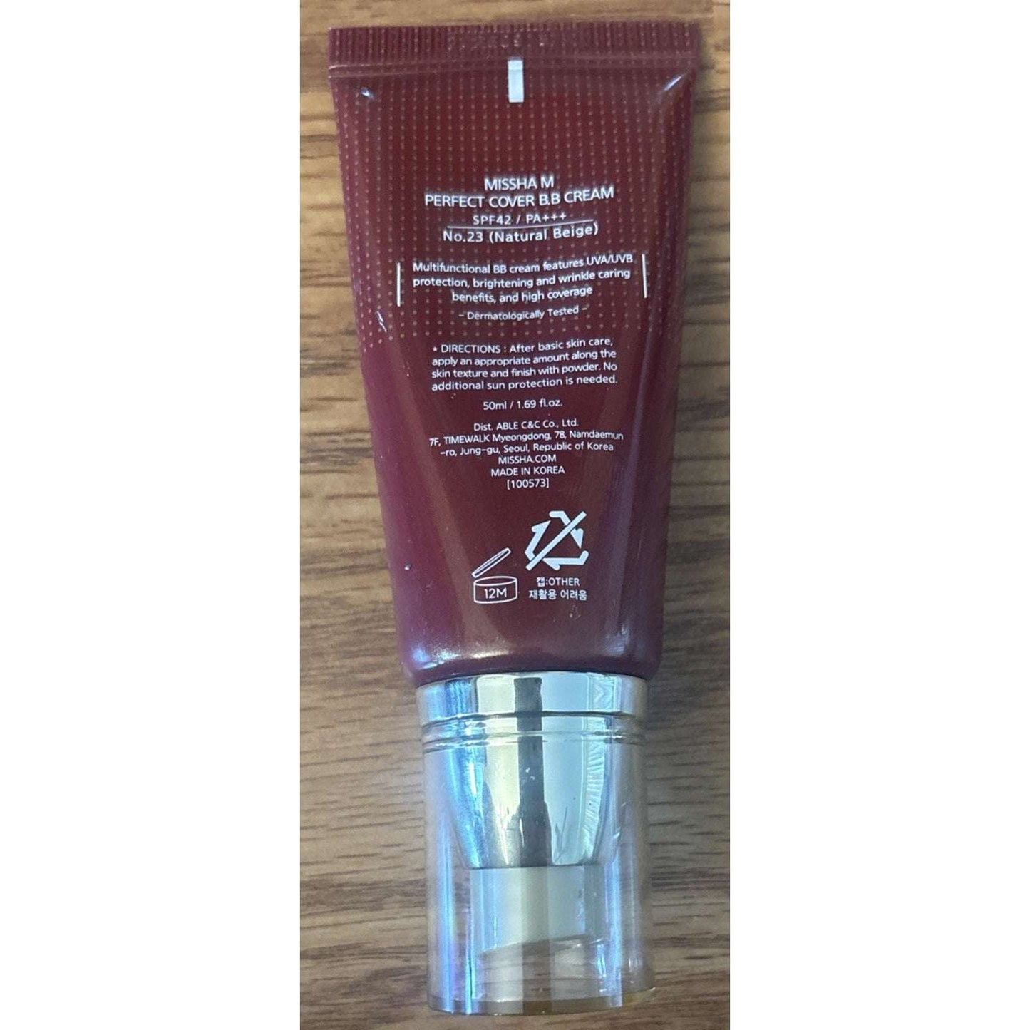 Missha M Perfect Cover BB Cream SPF42 PA+++ 50ml No. 23 Natural Beige