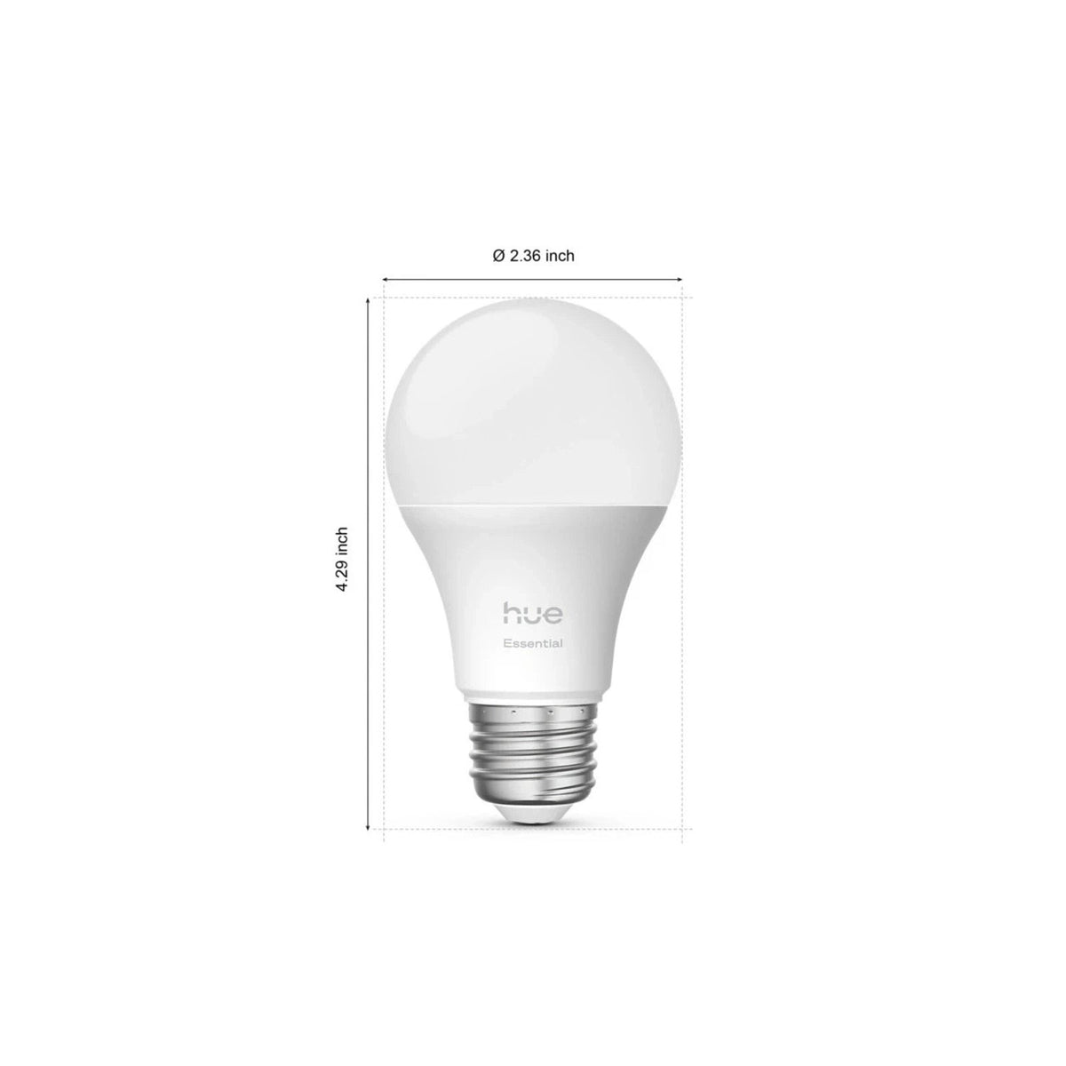 4PK Philips Hue Essential A19 E26 Smart Bulb 800lm 8.8W White & Color Ambiance